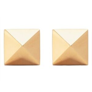 Anita Ko 14k Yellow Gold Pyramid Stud Earrings